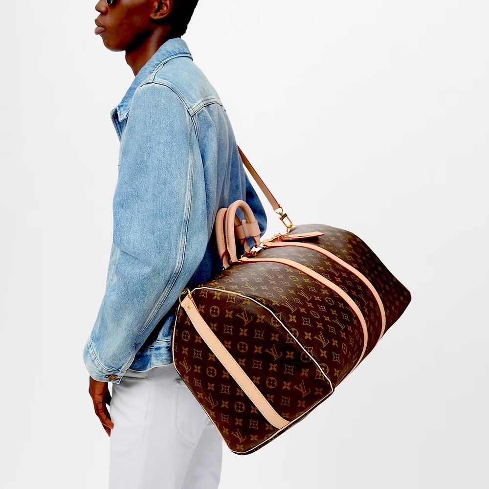 Louis Vuitton Keepall duffel bag size 55.